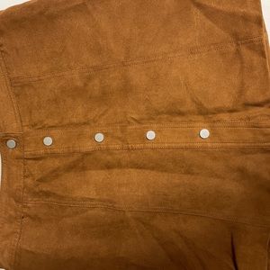 Faux suede mini skirt. Great for fall. Barely worn.